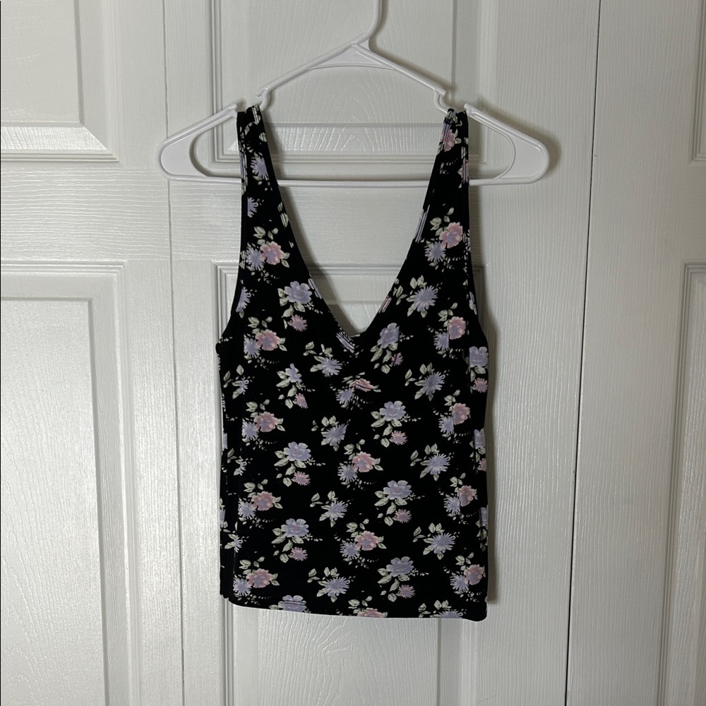 Floral V-Neck Women's Top